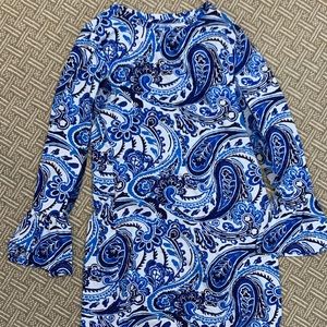 Ibkul spf50 long bell-sleeve lightweight dress